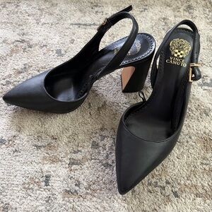 Vince Camuto Black Slingback Heels Size 8